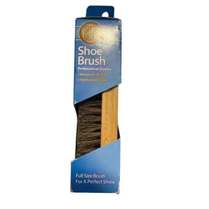 Shoe Gear Horsehair Bristles Shoe Brush Professional Quality NEW